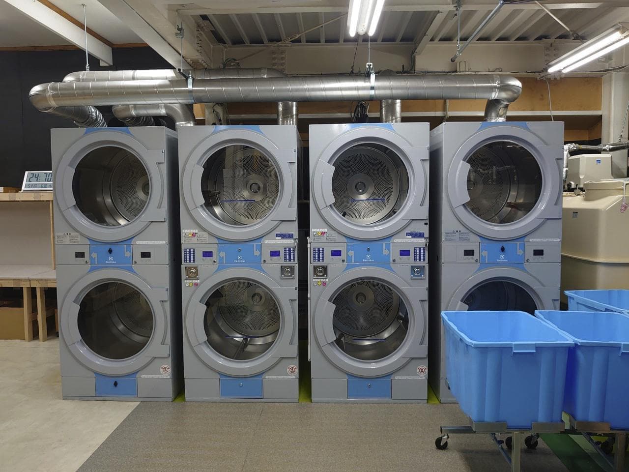 ユニフォームクリーニング[スポーツ専門蝦名ランドリー］の最新機械設備