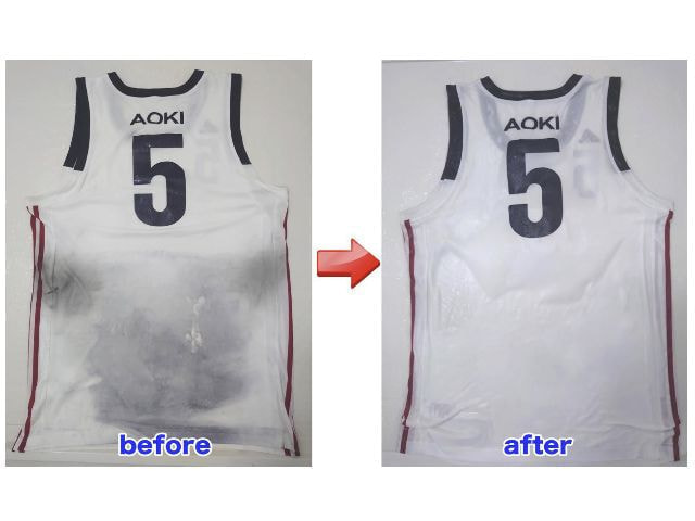 ユニフォームクリーニング[スポーツ専門蝦名ランドリー]観熟練した洗浄作業